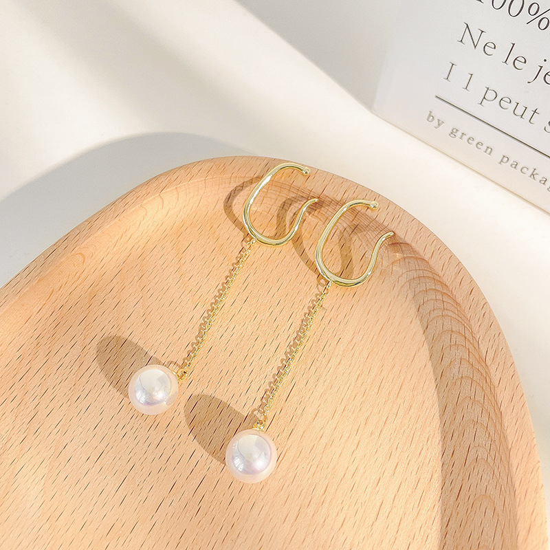 JoJe loo cercei din cupru, în stil Chanel, pentru femei