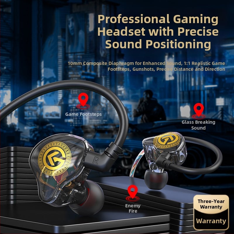 Žičane gaming slušalice s Type-C digitalnim dekodirajućim čipom, HiFi zvuk, frekvencijski odziv 20–20000 Hz, izostrivanje 0,1%, kabel duljine 1,2 m / 3 m