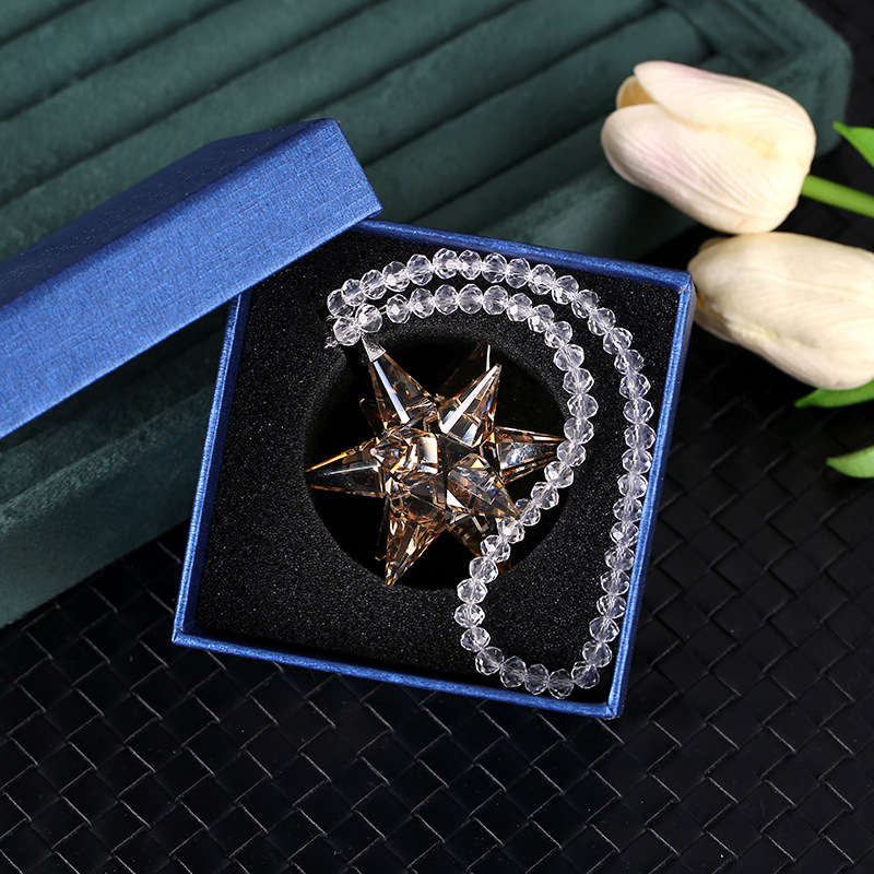 Автомобилна висулка за вътрешен декор от кристал (K9), минималистичен стил, марка Chen crystal, за огледало за обратно виждане