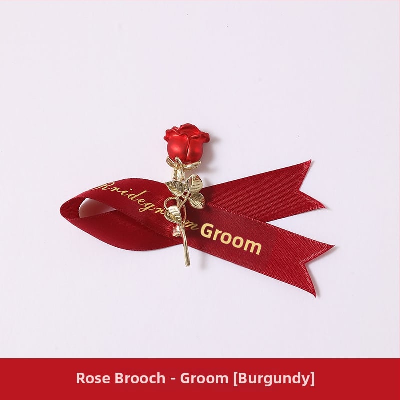 Chammit vestuvinis corsage rinkinys nuotai ir jaunikliui; medžiaga: kita; specifikacijos: 4213123; pamergoms, jaunikio palydovams, tėvams