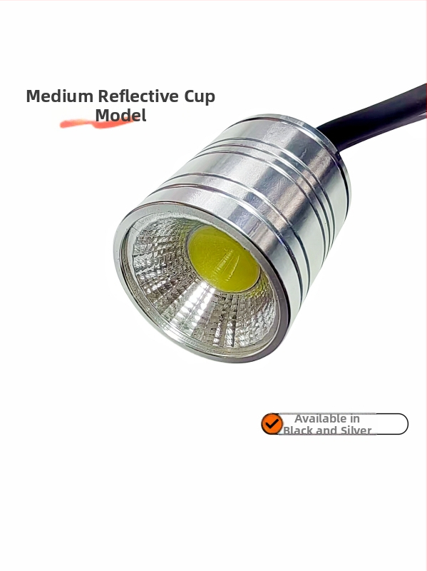 Trojčlenný hliníkový obal lampy pre akvárium, sada 3 diely, model TN-T05, hliník 6063, eloxovaný povrch, COB-kompatibilné, 3W/5W/10W