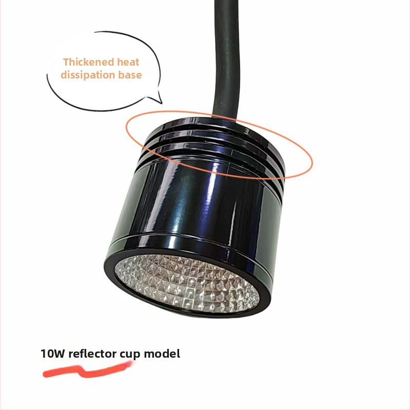 Trojčlenný hliníkový obal lampy pre akvárium, sada 3 diely, model TN-T05, hliník 6063, eloxovaný povrch, COB-kompatibilné, 3W/5W/10W