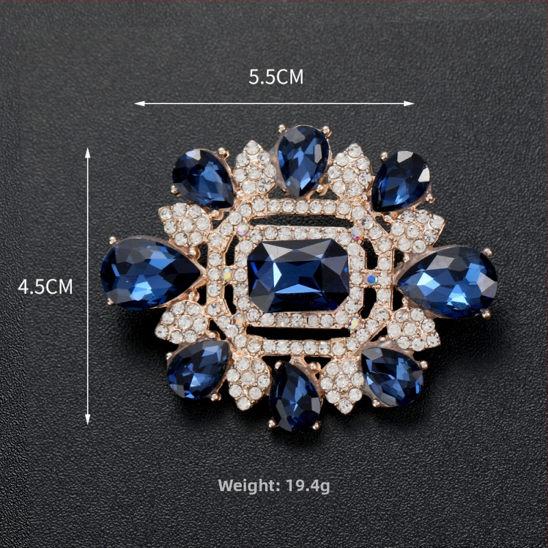 Κράμα ορθογώνια γεωμετρική καρφίτσα με ηλεκτροπλατιωμένο φινίρισμα, ρετρό στυλ αυλής, unisex.