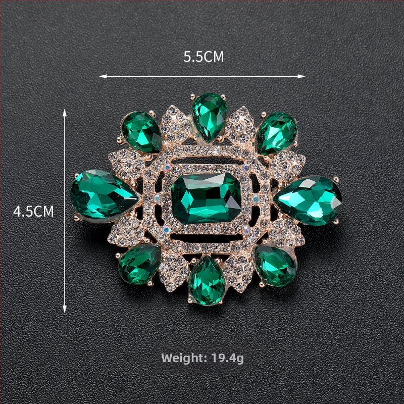 Κράμα ορθογώνια γεωμετρική καρφίτσα με ηλεκτροπλατιωμένο φινίρισμα, ρετρό στυλ αυλής, unisex.