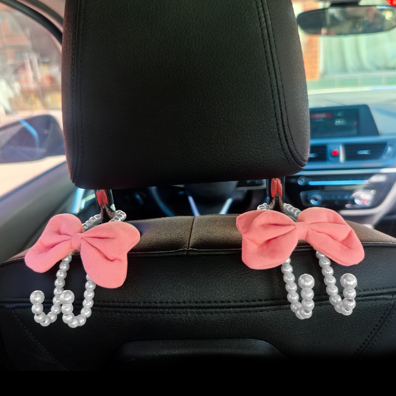 Автомобилна закачалка за облегалката на предното седло, компактна многофункционална закачалка, сплав, стил лек лукс, вътрешна декорация и съхранение