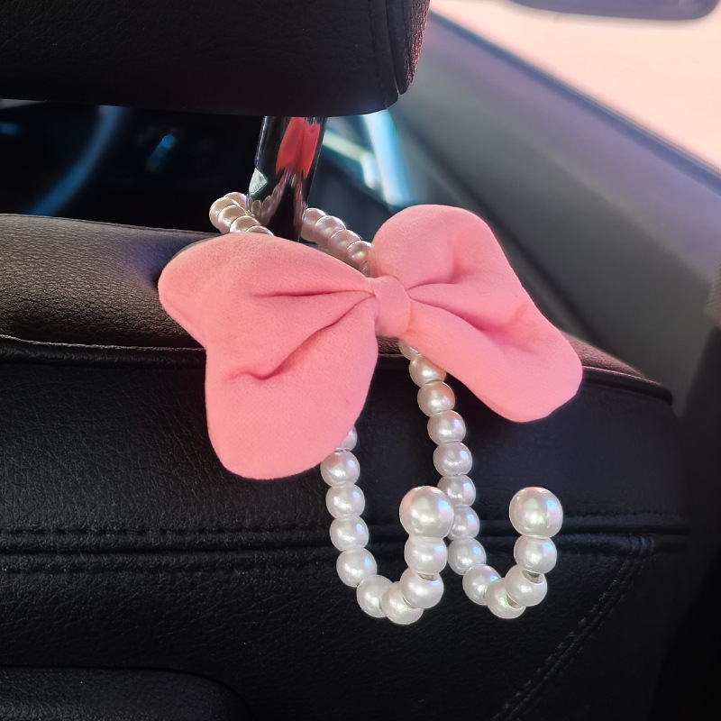 Автомобилна закачалка за облегалката на предното седло, компактна многофункционална закачалка, сплав, стил лек лукс, вътрешна декорация и съхранение