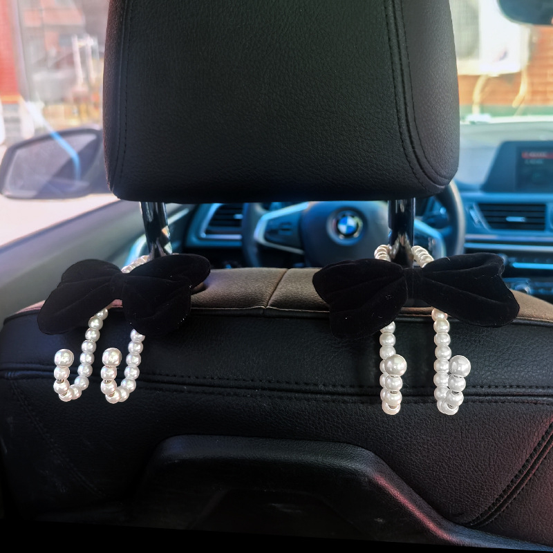 Автомобилна закачалка за облегалката на предното седло, компактна многофункционална закачалка, сплав, стил лек лукс, вътрешна декорация и съхранение