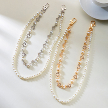 Sulamist taljeketi geomeetrilise unisex disainiga, rist ja tehislike pärlite briljantsed inkrustatsioonid naistele