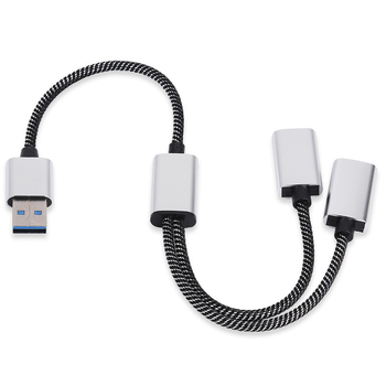 Divizor USB-C cu 3 porturi, USB 2.0, 480 Mbps, lungimi de cablu: 30 cm, 50 cm sau 1 m, Model H-111