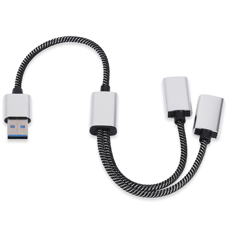 Divizor USB-C cu 3 porturi, USB 2.0, 480 Mbps, lungimi de cablu: 30 cm, 50 cm sau 1 m, Model H-111