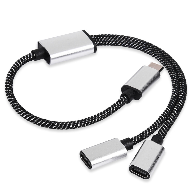 Divizor USB-C cu 3 porturi, USB 2.0, 480 Mbps, lungimi de cablu: 30 cm, 50 cm sau 1 m, Model H-111
