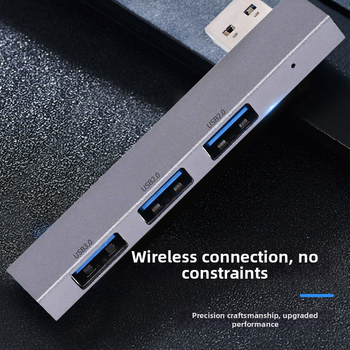 USB 3.0 hub XS-889a, s 3 portami, USB 2.0/3.0 prenos, bez externého napájania