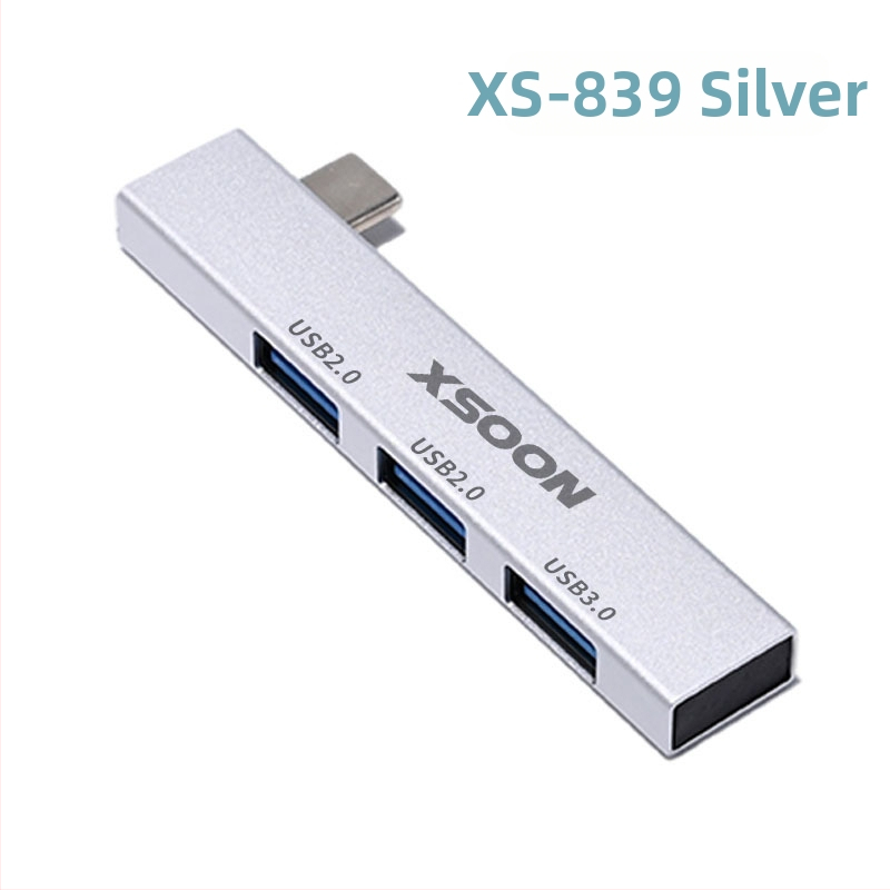 USB 3.0 hub XS-889a, s 3 portami, USB 2.0/3.0 prenos, bez externého napájania