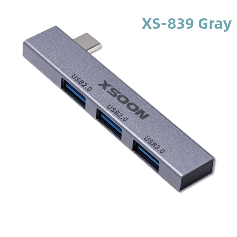 USB 3.0 hub XS-889a, s 3 portami, USB 2.0/3.0 prenos, bez externého napájania
