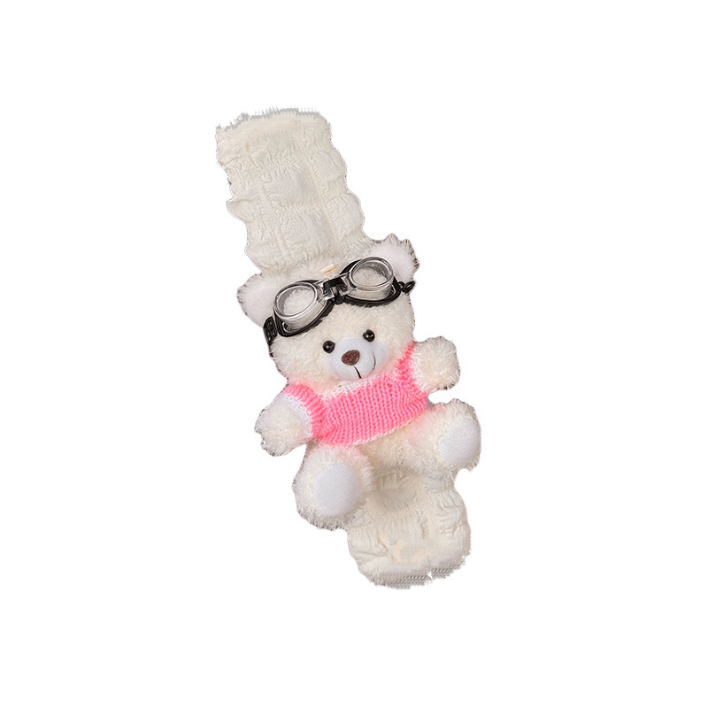 Προστατευτής ώμου ζώνης αυτοκινήτου – γλυκό σχέδιο αρκούδας, πολυεστέρας, Tirika, καταγωγή Ανχουϊ