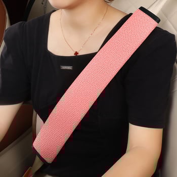 Protektor ramena bezpečnostného pásu na auto, univerzálny pre všetky ročné obdobia, kompatibilný s nákladnými vozidlami, dekor interiéru, polyester, tlač loga dostupná