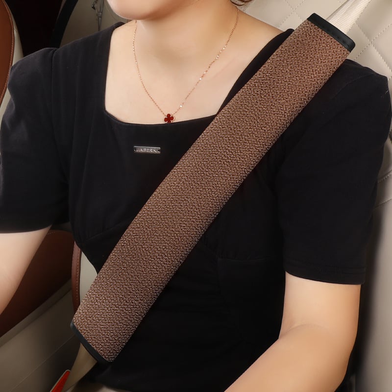 Protektor ramena bezpečnostného pásu na auto, univerzálny pre všetky ročné obdobia, kompatibilný s nákladnými vozidlami, dekor interiéru, polyester, tlač loga dostupná