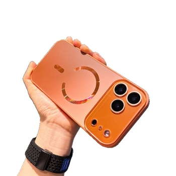 Carcasă de protecție pentru Apple, material acrilic, finisaj electroplacat, prindere magnetică, anti-derapaj, protecție la cădere