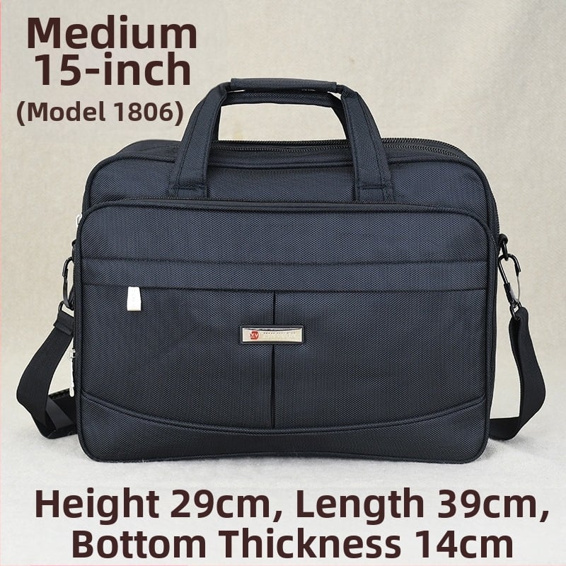 Oxford auduma biznesa portfelis, plecu/krusta soma, 5 rāvējslēdzēja nodalījumi, neilona iekšējā odere, ūdensizturīgs