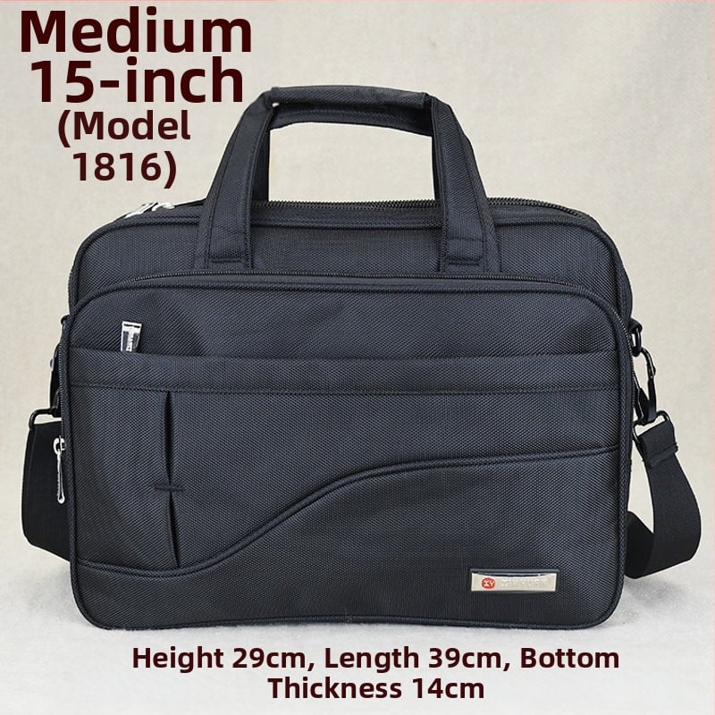 Oxford auduma biznesa portfelis, plecu/krusta soma, 5 rāvējslēdzēja nodalījumi, neilona iekšējā odere, ūdensizturīgs