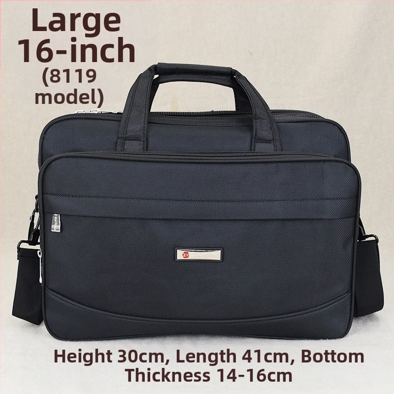 Oxford auduma biznesa portfelis, plecu/krusta soma, 5 rāvējslēdzēja nodalījumi, neilona iekšējā odere, ūdensizturīgs