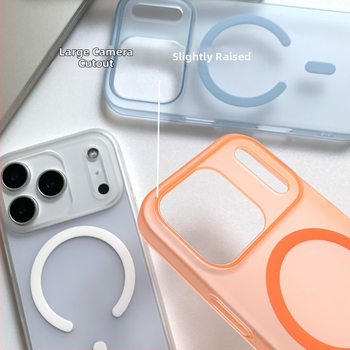 Apple iPhone vāciņš — PC materiāls, matēts dizains, caurspīdīgs magnētisks dizains (PC materiāls, matēts pārklājums, magnets, kritiena aizsardzība, pirkstu nospiedumu aizsardzība)