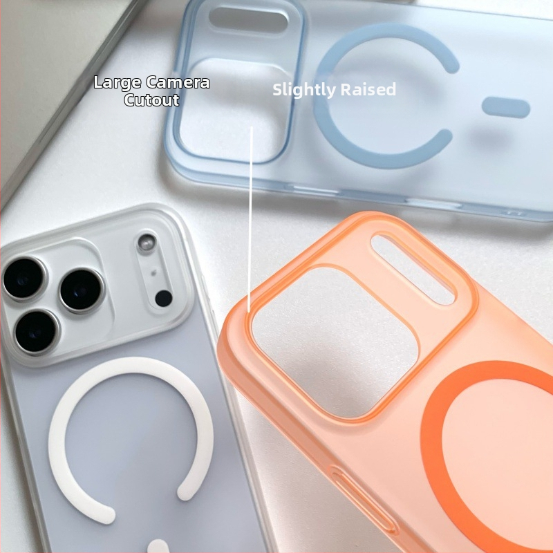 Apple iPhone vāciņš — PC materiāls, matēts dizains, caurspīdīgs magnētisks dizains (PC materiāls, matēts pārklājums, magnets, kritiena aizsardzība, pirkstu nospiedumu aizsardzība)