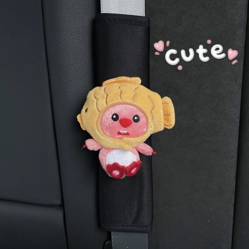 Μαξιλάρι ώμου ζώνης ασφαλείας, σχέδιο με κορίτσι από κινούμενα σχέδια, ελαφρύ 0,1 kg, μάρκα Shuai Hao