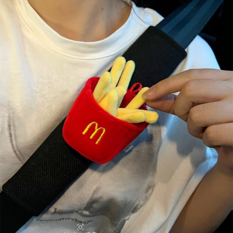 Μαξιλάρι ώμου ζώνης ασφαλείας, σχέδιο με κορίτσι από κινούμενα σχέδια, ελαφρύ 0,1 kg, μάρκα Shuai Hao