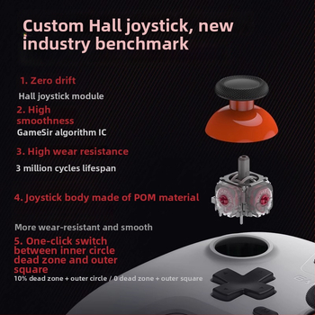 GameSir ασύρματο gamepad με USB-C διεπαφή για PC, Nintendo Switch και Android