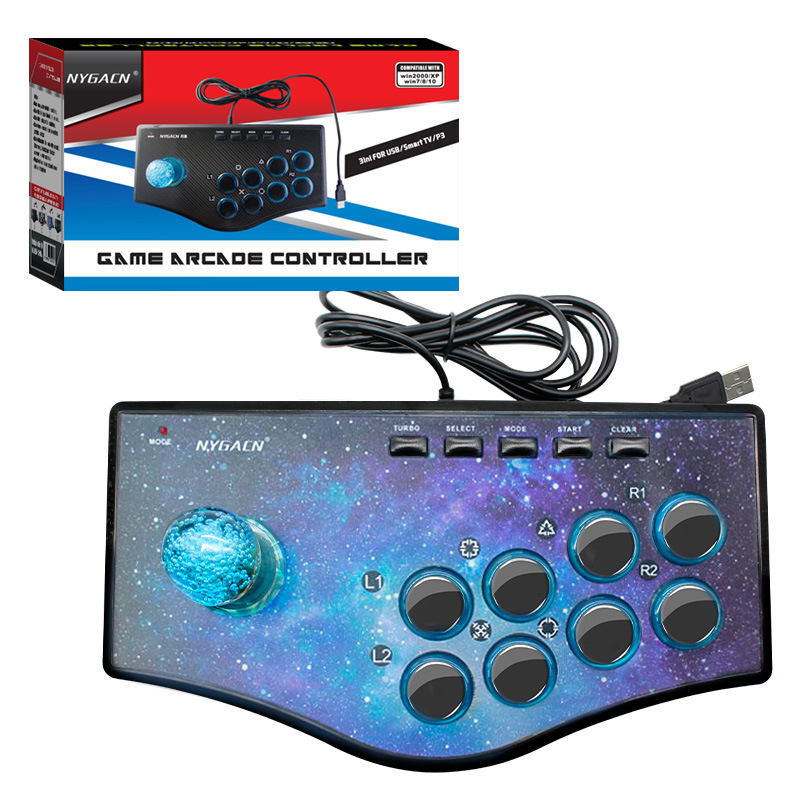 Аркадно USB джойстик за игри NYGACN Rocker – съвместим с Android и PC, вибрация, OEM настройка