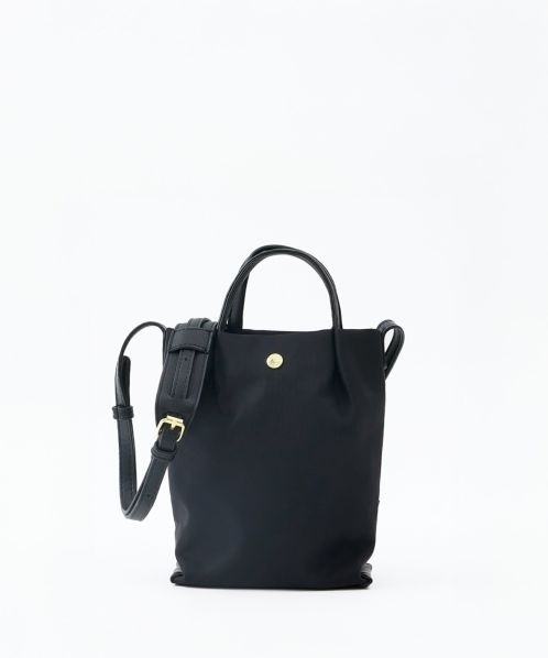 Geantă bucket din nylon cu fermoar, formă orizontală pătrată, căptușeală din bumbac, buzunar pentru documente, curea de umăr simplă, pentru uz zilnic