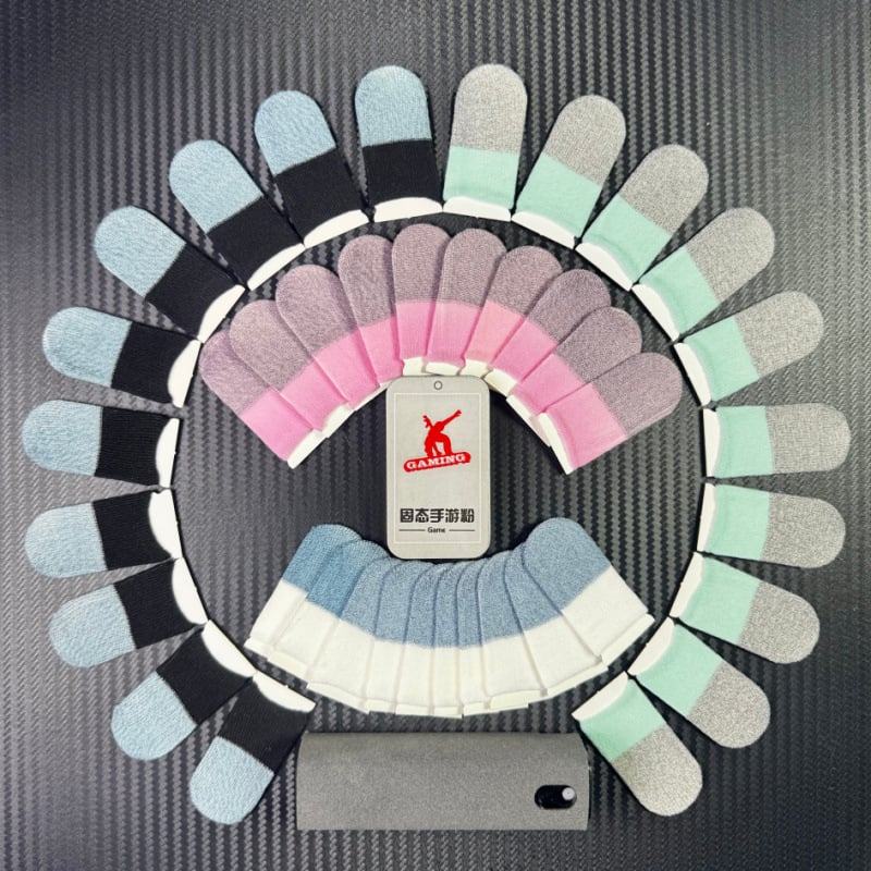 Αξεσουάρ Gaming E‑Sports για τα δάχτυλα, βελούδινη αίσθηση, αντιολισθητικά και αντιιδρωτικά, καθαριστικό οθόνης, σετ πούδρας για κινητά παιχνίδια