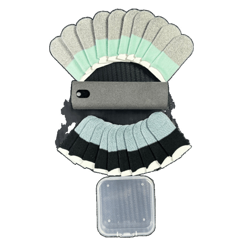 Αξεσουάρ Gaming E‑Sports για τα δάχτυλα, βελούδινη αίσθηση, αντιολισθητικά και αντιιδρωτικά, καθαριστικό οθόνης, σετ πούδρας για κινητά παιχνίδια