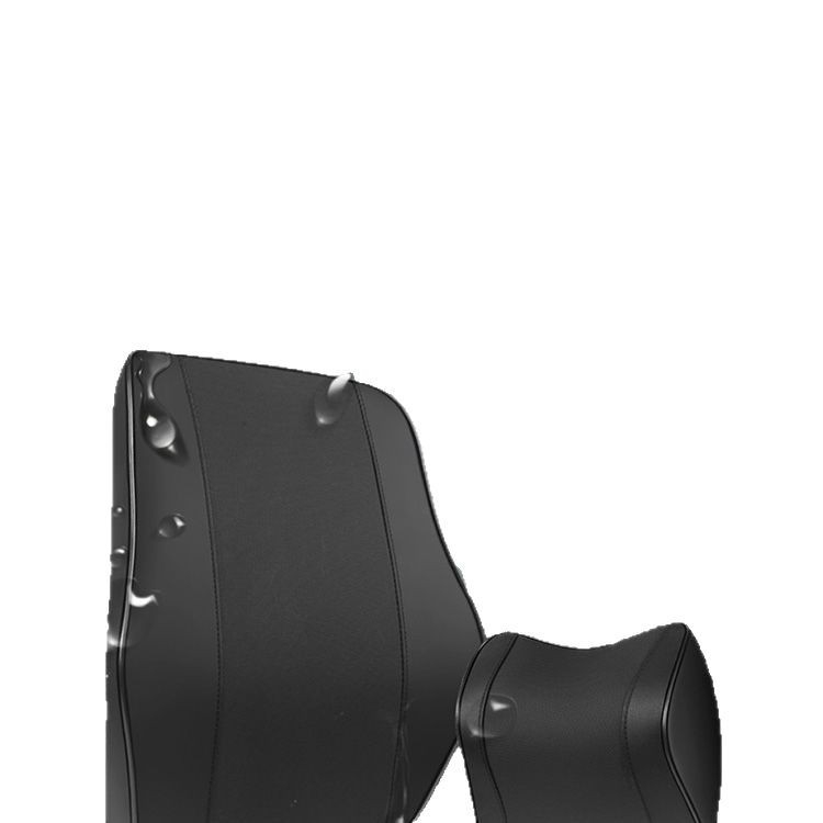 Auto galvas balsts un jostas atbalsts ar memory foam — Mākslīgā āda, Visu sezonu, Piemērots visiem automobiļiem, Vienkāršs stils