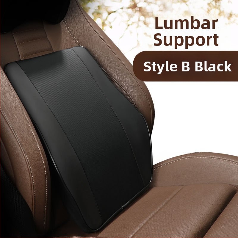 Auto galvas balsts un jostas atbalsts ar memory foam — Mākslīgā āda, Visu sezonu, Piemērots visiem automobiļiem, Vienkāršs stils