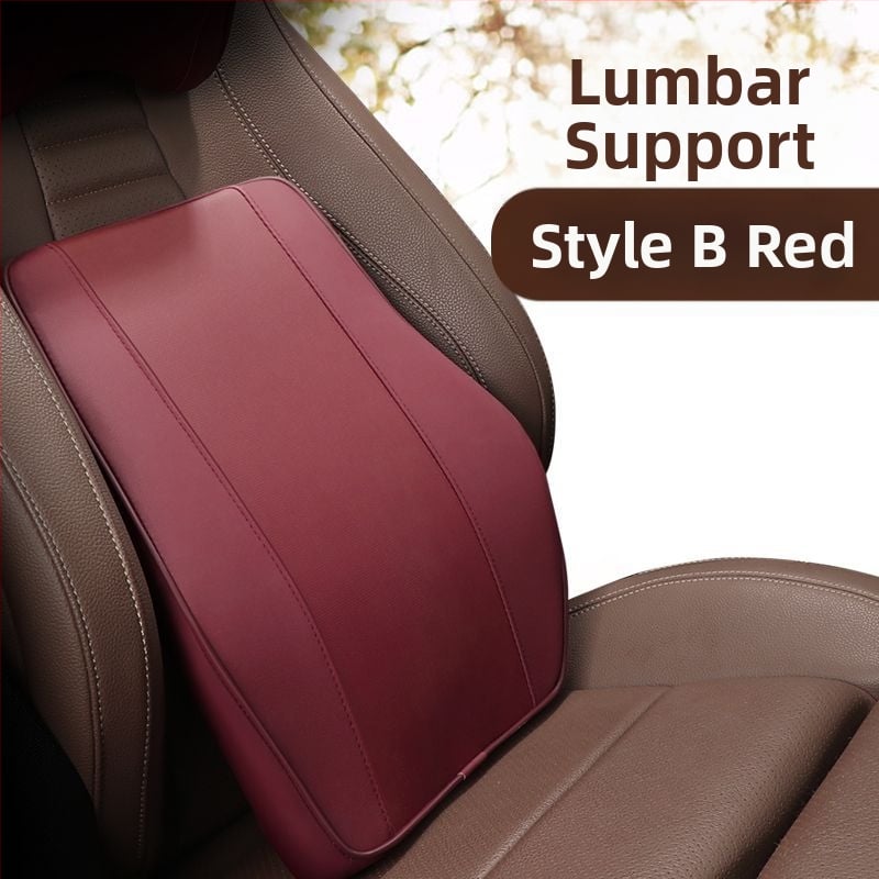 Auto galvas balsts un jostas atbalsts ar memory foam — Mākslīgā āda, Visu sezonu, Piemērots visiem automobiļiem, Vienkāršs stils