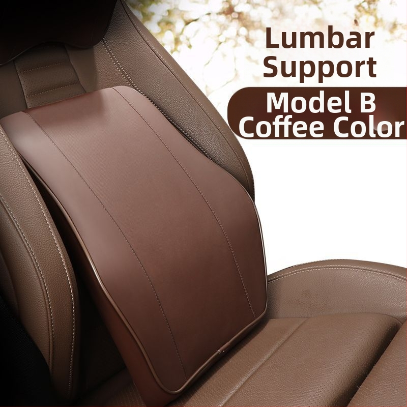 Auto galvas balsts un jostas atbalsts ar memory foam — Mākslīgā āda, Visu sezonu, Piemērots visiem automobiļiem, Vienkāršs stils