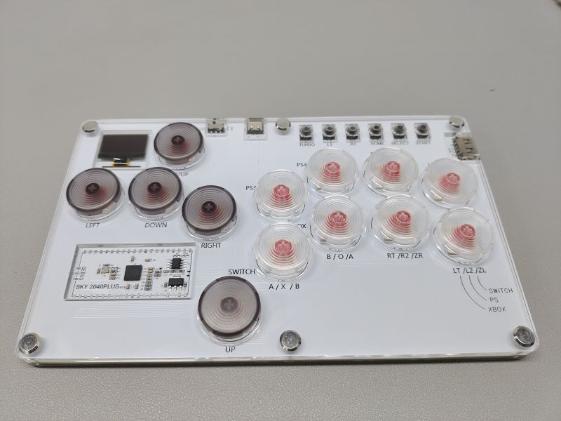 SKY2040 arcade harci billentyűzet – USB csatlakozás, akril szerkezet, SOCD támogatás