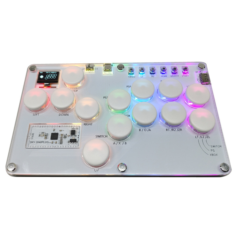 SKY2040 arcade harci billentyűzet – USB csatlakozás, akril szerkezet, SOCD támogatás