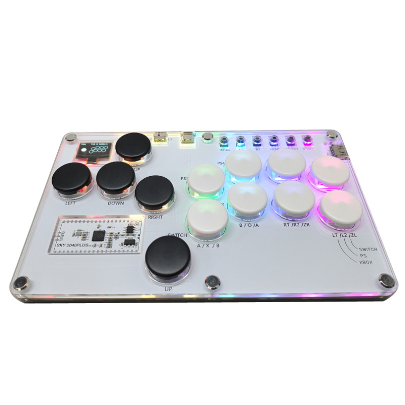SKY2040 arcade harci billentyűzet – USB csatlakozás, akril szerkezet, SOCD támogatás