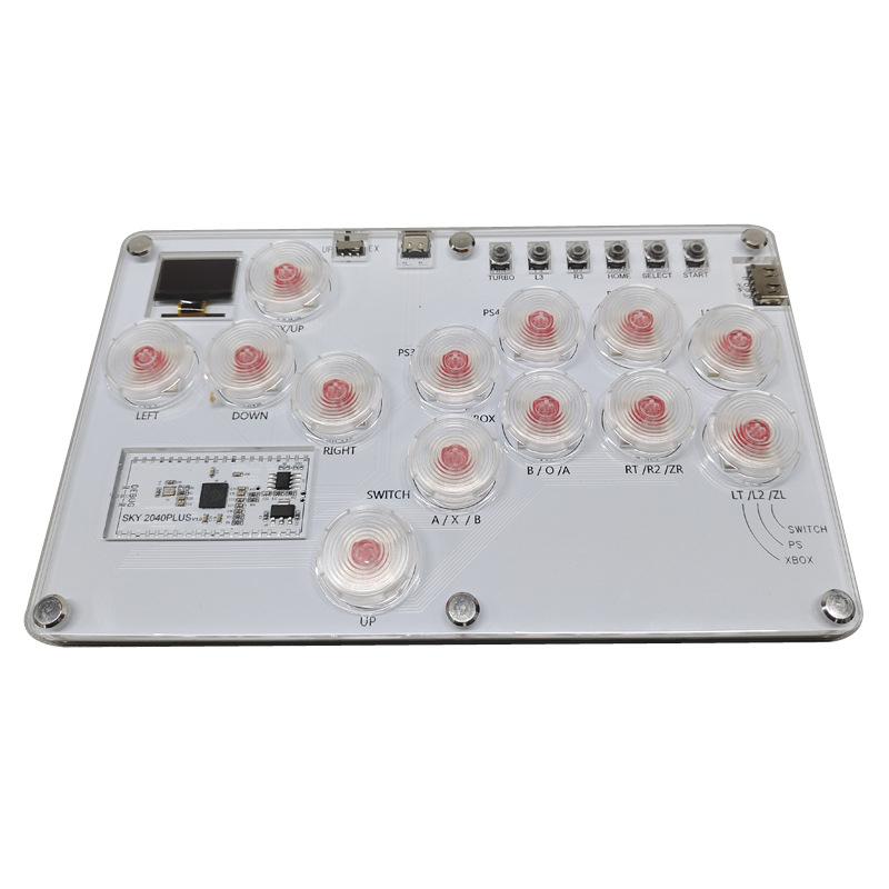 SKY2040 arcade harci billentyűzet – USB csatlakozás, akril szerkezet, SOCD támogatás