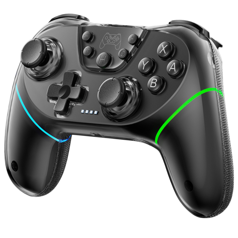 Ασύρματος χειριστήριο Switch για παιχνίδια με Bluetooth, USB διεπαφή, διπλούς αισθητήρες Hall, RGB φωτισμό και δόνηση