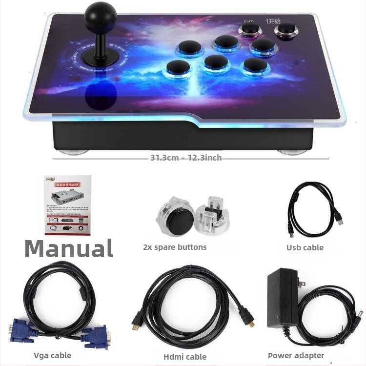 Nostalgiska televīzijas spēļu konsole diviem spēlētājiem ar oriģinālo programmatūru, 16GB atmiņa, bezvadu un vada kontrolleri, modelis SST01