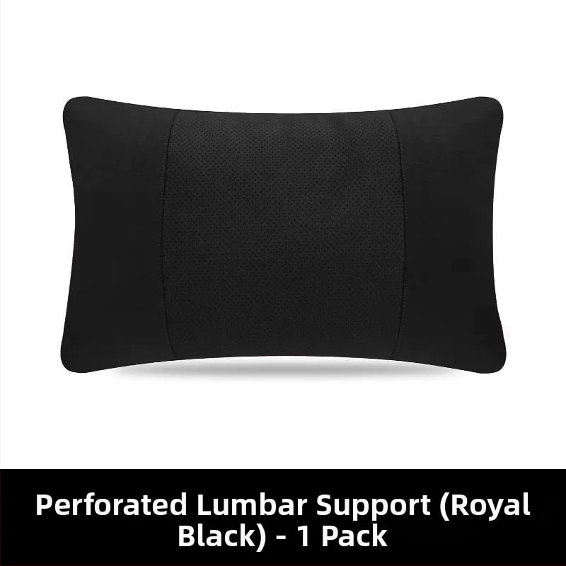 Automobiļu galvas balsts un jostas spilvens — velūra materiāls, dabisko šķiedru pildījums, universāla automašīnu saderība, pielāgojams, vissezonu lietošanai