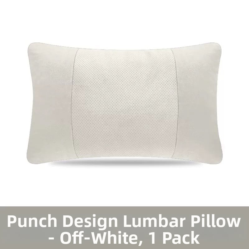 Automobiļu galvas balsts un jostas spilvens — velūra materiāls, dabisko šķiedru pildījums, universāla automašīnu saderība, pielāgojams, vissezonu lietošanai