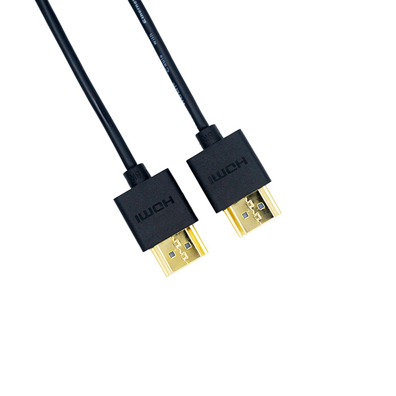 HDMI 2.1 8K tanak fleksibilan kabel Micro HDMI na standardni HDMI, 3 m, zlatni konektori