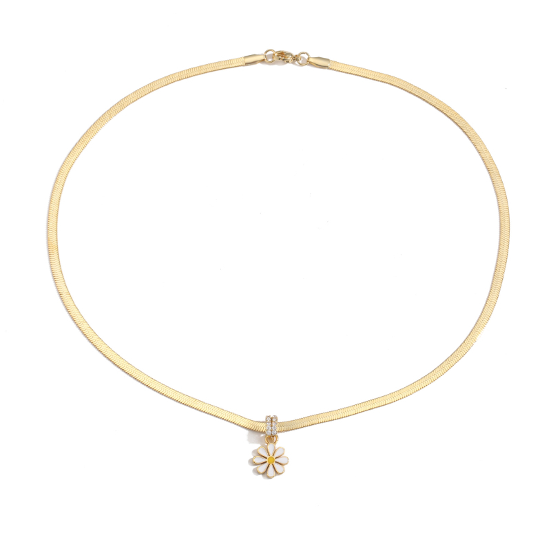 Réz ékszerszett csepp olajos hatással: virágmotívumos fülbevalók, nyaklánc és karkötő, penge lánc, nőies vidéki stílus