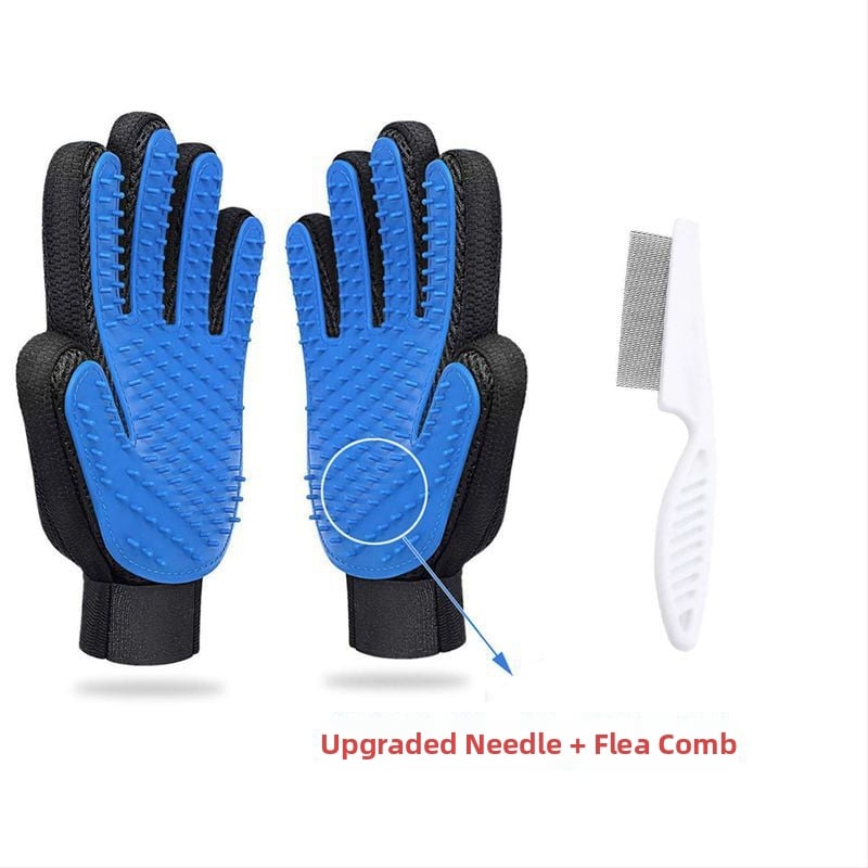 Mănușă de îngrijire pentru pisici, eliminare păr liber, pieptene anti-mușcare pentru pisici, perie de îngrijire