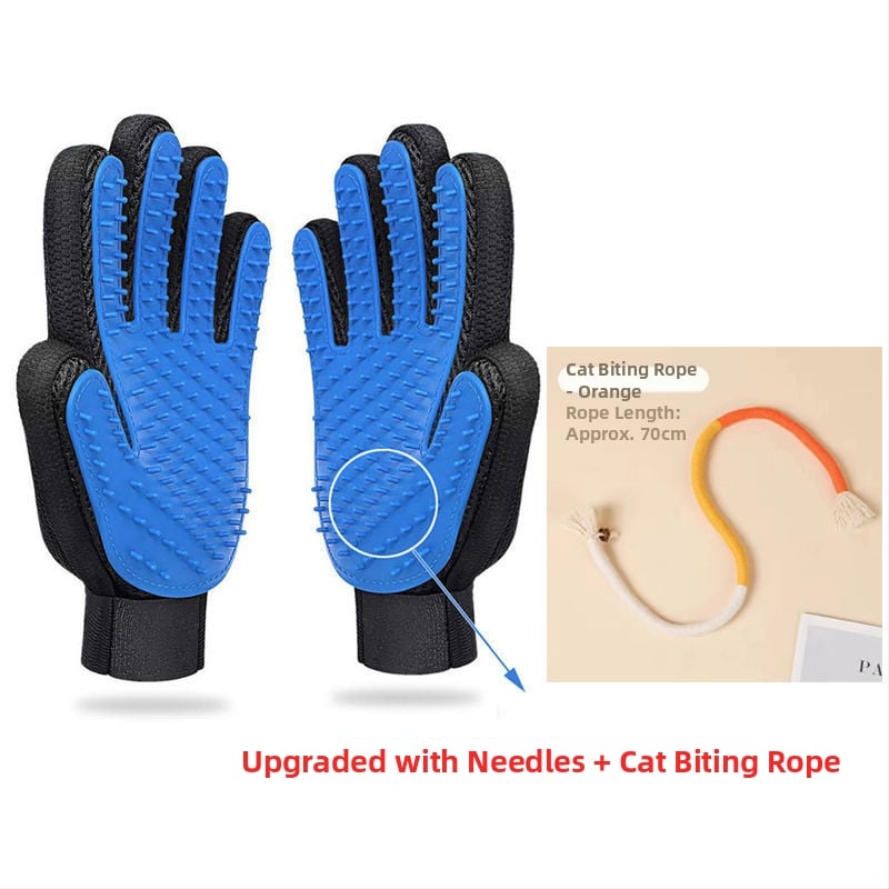 Mănușă de îngrijire pentru pisici, eliminare păr liber, pieptene anti-mușcare pentru pisici, perie de îngrijire